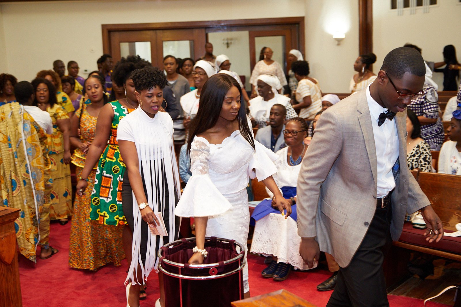 Worship service at Ghana Calvary United Methodist Church